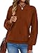 XIEERDUO Halloween Sweater for Women Tops Dressy Casual Fall Sweaters Long Sleeve Shirts Early Fall Fashion 2025 Caramel L
