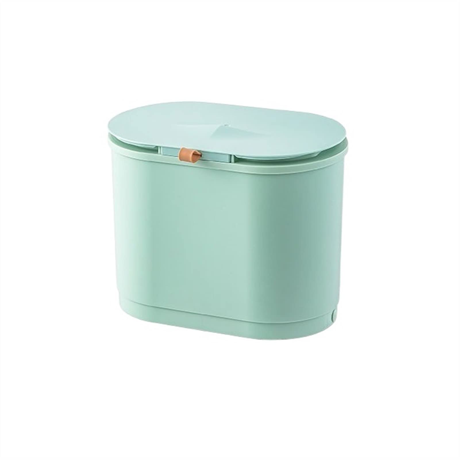 Cestino Carta Ufficio Cestino Montato a Parete lattina di rifiuti da Cucina for la casa con Copertura di Bagno di Alto Valore WC ASSEGGIO Pattumiera da Bagno (Size : S)