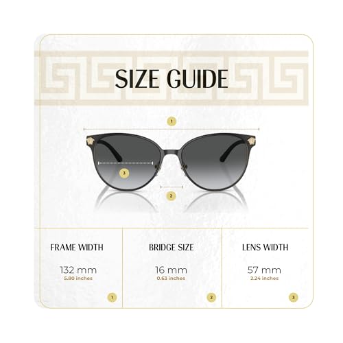 Versace VE2168 Round Sunglasses for Women +BUNDLE with ACCESSORY EYEWEAR KIT4