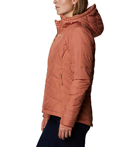 Image of Columbia Women's Omni-Heat Reflective Heavenly Hooded Hiking & Trekking Down Standard Length Jacket