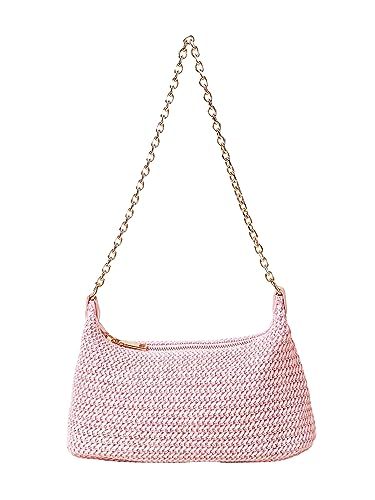 Image of Verdusa Women's Straw Woven Shoulder Bag Tote Handbag Summer Beach Purse Vacation Bags