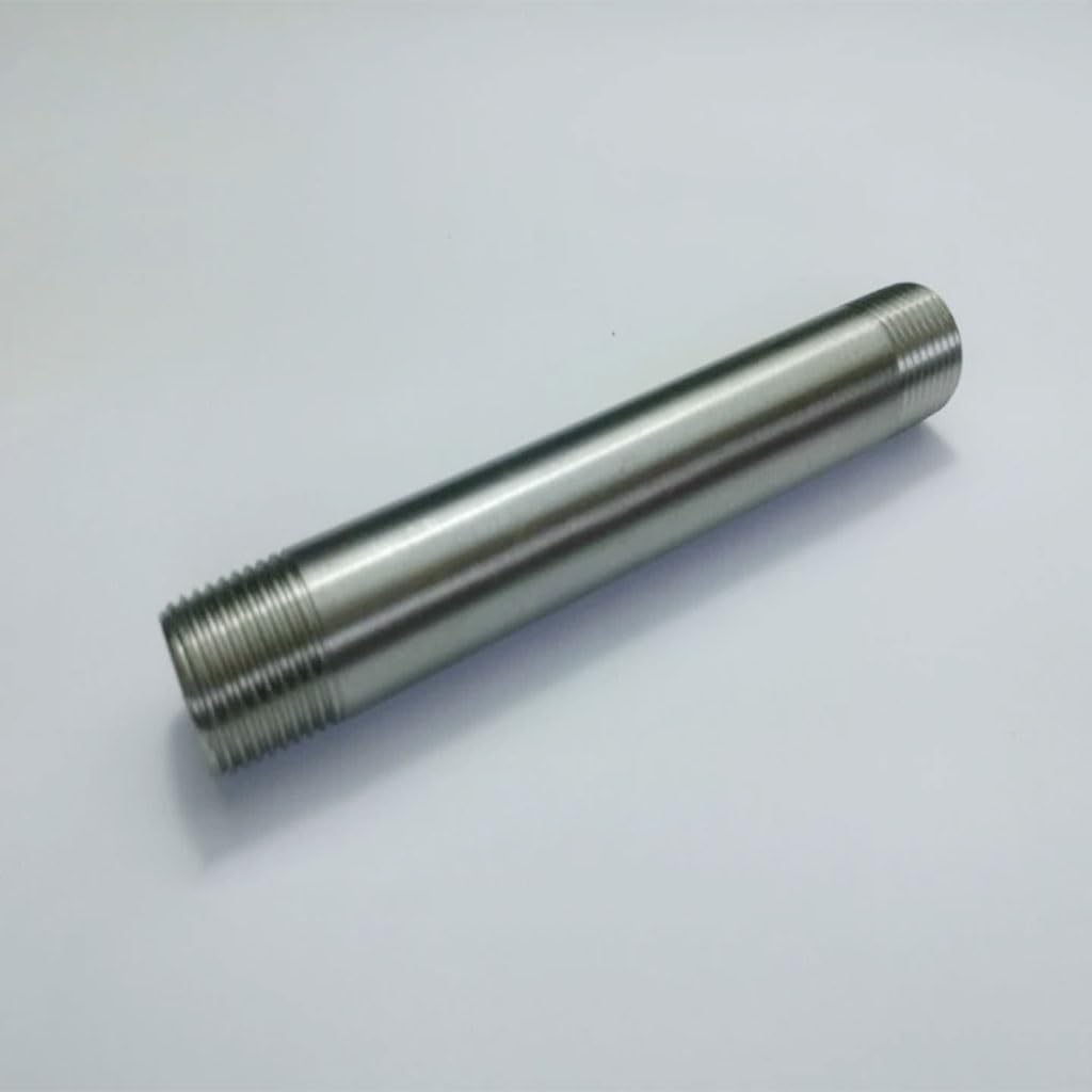 VAMIUR Tubo De Acero Inoxidable De Rosca Macho De 1 "1-1/4" 1-1/2 "2", Conector De Instalación De Tubería De Tubo De Extensión De 100/150/200/250/300mm, 1 Uds. (Size : 200mm, Color : 1")