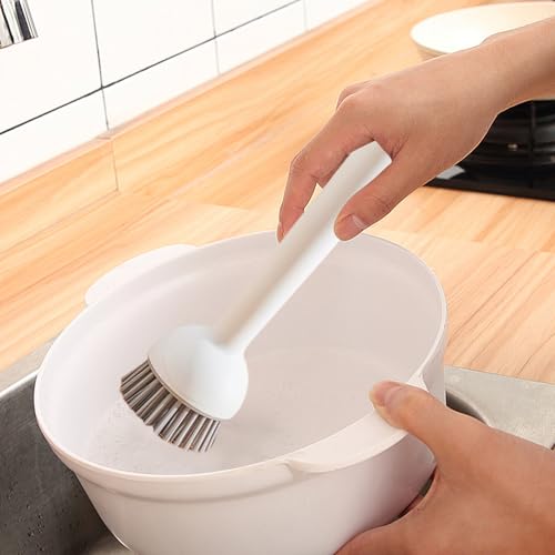 Cepillo para ollas limpiador multiusos con mango largo para fregadero 3