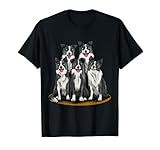 Diseño de perro Border Collie para cualquier persona que ama la raza de perro Border Collie. Este dibujo de perro blanco y negro sería un buen regalo para cualquier persona que ama esta raza de perro.