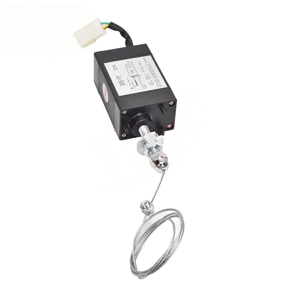 Paliwo Elektrozawór Zatrzymujący Elektromagnetyczny Odcinający Dopływ Paliwa Do Silnika 12 V 24 V Zestaw Elektrozawór odcinający paliwo(XHQ-PT Normal close,12V)