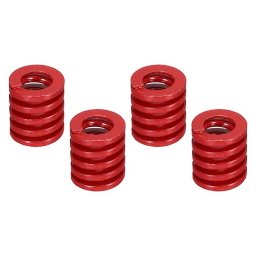 sourcing map 4 Pcs 3D Printer Die Spring 18mm OD 20mm Length Red