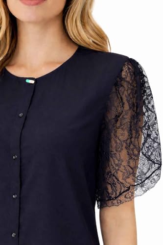 Chemisier Diesel C-Ophelia noir à manches courtes taille S