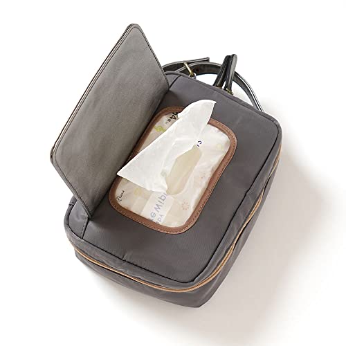 フィセル10mois（ディモワ）『フラップつきワンタッチおむつポーチ』