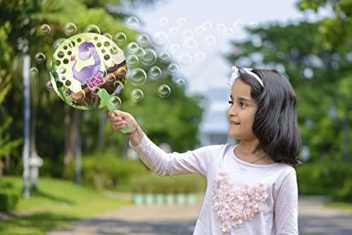 Image of Bubble Magic Fan Bubs-AnimalTheme-Pk of3Unicorn,Dino&Giraffe|Thick Viscous Concentrate Solution Pouches with HandFan|Just Dip,Wave& Play|Bubble Maker|Best Gift-Kids 3yrs+|OutdoorIndoorToy|MadeInIndia