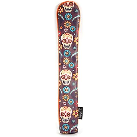 SHABIER PU Leather Waterproof Golf Alignment Stick Cover Club Protector Holds Sticks (Sugar Skull) Cover