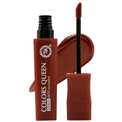 Image of Colors Queen Totally Matte Liquid Lipstick | Intense Color Payoff, Lightweight & Comfortable, One Swipe Application | Long Lasting, Non Transfer Liquid Lipstick for Women (19 - Cosmo, 7.5g)