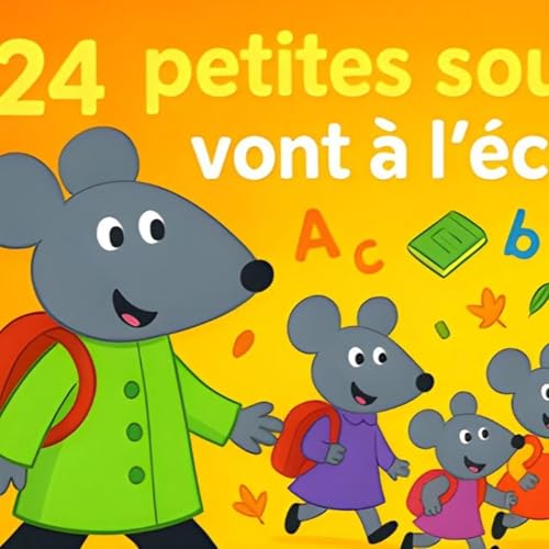 24 Petites Souris vont &agrave; l'&eacute;cole 🐭📚 &ndash; Une histoire douce et rassurante pour enfants d&egrave;s 3 ans copertina