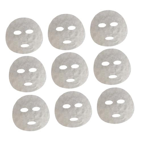 Cabilock 50 piezas Unidades de Mascarilla Facial DIY de Tela No Tejida Blanca Suave y Ecológica Hoja Desechable para Cuidado Facial Personalizado y Absorción Alta para Viajes y Uso