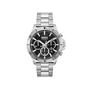 BOSS Reloj Cronógrafo de Cuarzo para hombre con Correa en Acero Inoxidable plateada – 1514057