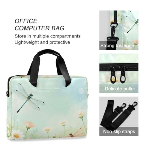 Maletín con cremallera para laptop 15.6" con asa y correa miniatura 6