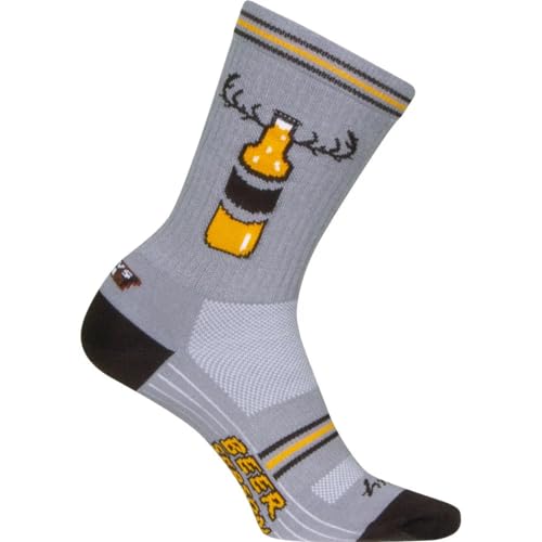 SockGuy Unisex Beer Season 6in Crew Athletic Cycling/Running Socks