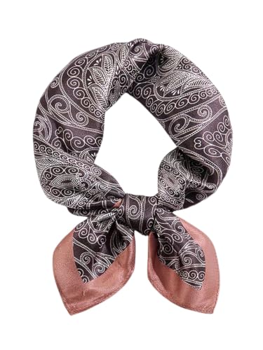 Image of ANDANTINO 100% Mulberry Silk Scarf -21 inch Square Neckerchief with Gift Packed