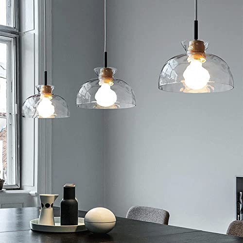Lámpara colgante regulable H3TF5J candelabro de cristal rústico 6