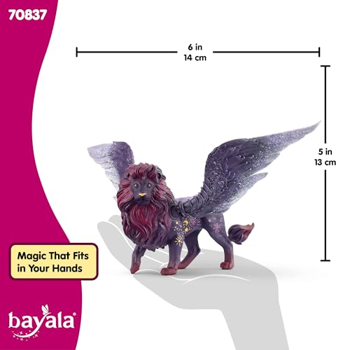 Image of Schleich Bayala - Moon Lion Toy Figurine - Kids Ages 5+ | 70837 | Unicorn Figurine, Fantasy Toy for Girls 5+, Magical Collectible, Screen-Free Imaginative Pretend Play, Fairy Animal Figure