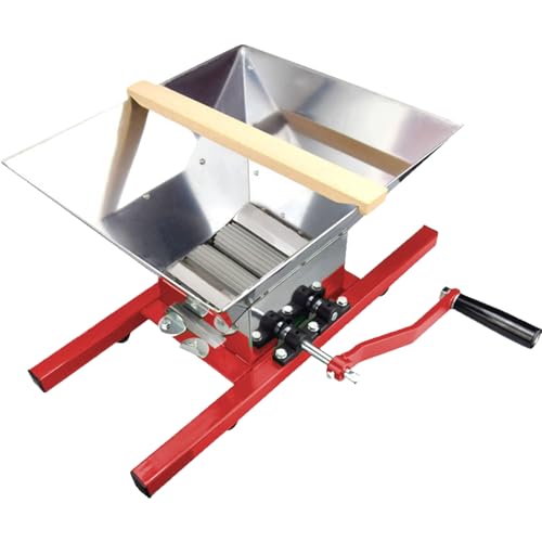 Design facile da usare: questo frantoio manuale consente di regolare la velocità di pressatura. Dotato di un manico ergonomico con una comoda impugnatura in gomma e un albero in acciaio inossidabile, garantisce un funzionamento regolare. La barra di supporto in legno inclusa aggiunge stabilità e migliora la facilità d'uso.