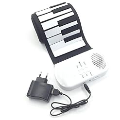 Piano roulé à la Main 49 Touche épais Clavier Rouleau Main Piano Femme Pliant Étudiant Main Piano Roll électronique Portable for Les Enfants débutants Convient pour la Maison et la Maternelle - Les Beatles, Paul McCartney, John Lennon, RIngo Starr, George Harrison Piano roulé à la Main 49 Touche épais Clavier Rouleau Main Piano Femme Pliant Étudiant Main Piano Roll électronique Portable for Les Enfants débutants Convient pour la Maison et la Maternelle – Image 4