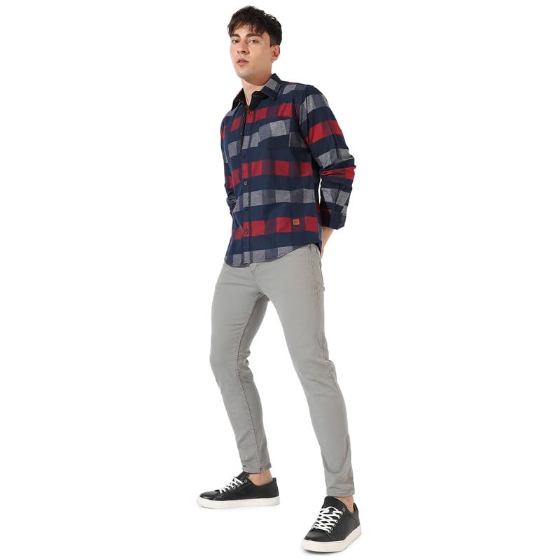 Image of CAHOOT Men's Shirt for Casual Wear | Spread Collar | Short Sleeve | Regular Fit | Button Closure | Shirt Crafted with Comfort Fit for Casual Wear