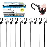 XSTRAP 10PK Bungee Cords 32-Inch Black