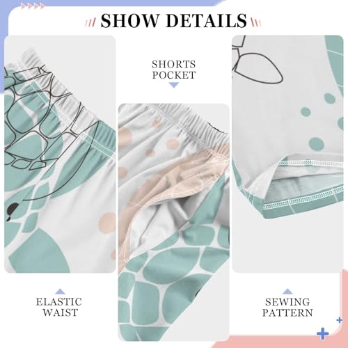 Boys' Pants Colorful Turtles Underwater Sea Long Bottoms Jogger Pants Elastic Waist Trousers with Pockets S-XL4