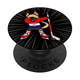 Dabbing Deutscher Schäferhund Kroatien Eishockey-Liebhaber Trikot PopSockets mit austauschbarem PopGrip