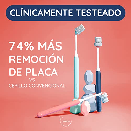 BALENE - Spazzolino da denti a doppia faccia, per