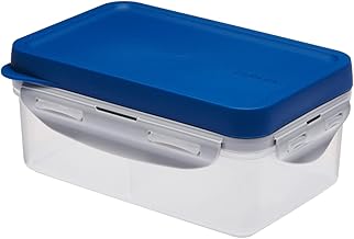 لانش بوكس 3 في 1 تو جو مع شوكة وسكينة من لوك اند بلون ازرق بلاستيك