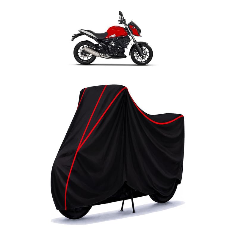 Image of Mojo UT 300 Water Resistant Bike Cover for All Motorcycles & Rain | Heavy Duty Taffeta Fabric | UV Protection, Dustproof, Scratchproof | All Weather Two Wheeler Body Cover with Elastic Bottom