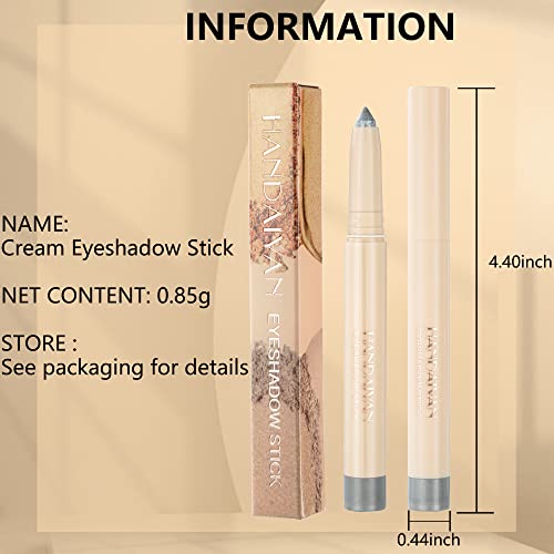 Soft Creamy Eyeshadow Stick, Matte Eyeshadow Pencil Crayon Highlighting, High Pigmented Eye Shadow Pen, Waterproof Long Lasting Eye Highlighter Stick, Multi-Dimensional Eye Look Eye Liner Makeup-21 #TOP6