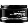 Redken Brews Cream Pomade For Men, Medium Hold, Natural Finish 3.4 Ounce