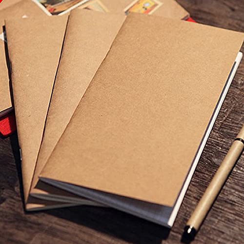 OMNIQI Leder-Tagebucheinlagen, 2 Nachfülleinlagen für kleine nachfüllbare Reise-Notizbücher, Füllpapier für Tagebuch, Notizbuch (Linie)