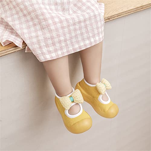 Toddler Sock Shoes Kids Infant Newborn Baby Boys Girls Shoes First Walkers Cute Bowknot Soft Antislip Sock Shoes B2