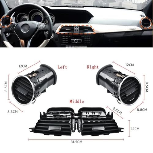 Sortie ventilation centrale fluide pour climatisation Benz W204 2048306754 - 2