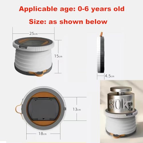 portable foldable potty seat for toddler training toilet seat emergency toilet the bottom has the function of storing garbage bags for car camping grey