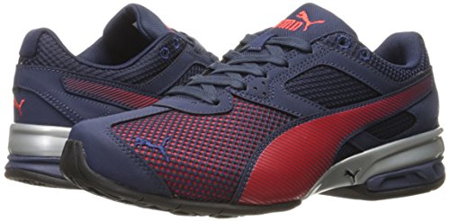Image of PUMA Men's Tazon 6 Sneaker, Peacoat-High Risk Re, 13 M US