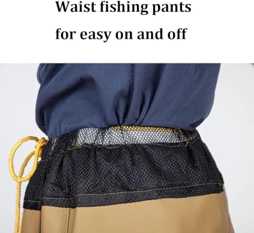 Pantalones de pesca impermeables con botas de PVC resistentes talla 37 para caza 4