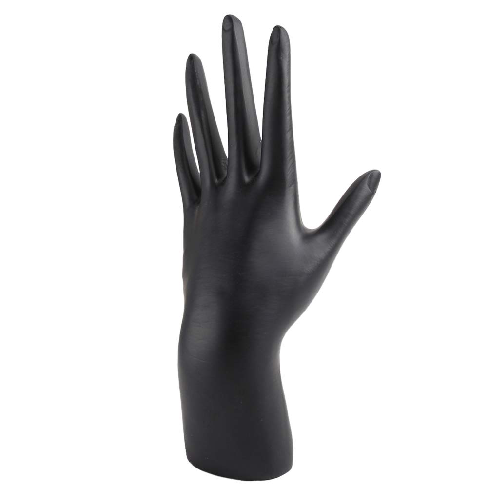 Espositore per Anelli e bracciali in Resina Nera, manichino a Forma di Mano, vetrina per la casa, Negozio, Strumenti e Attrezzature per Gioielli
