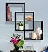 SHELVING SOLUTION Quadrate Decorative Wall Shelf (Black)