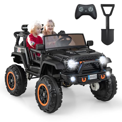 GOPLUS Voiture Electrique Enfants 2 Places, Quad 4x4 Electrique Enfants 24V avec Télécommande 2,4G, Effets Sonores Lumineux & Klaxon, Interrupteur...