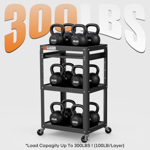 Image of AV Presentation Cart Stand for Video Projector,TV,Laptop Computers,Printers,Metal Construction Rolling Cart with Adjustable Shelves,4 Wheels,4 Outlets, 5.75ft Cord,Support 300 lbs,Black