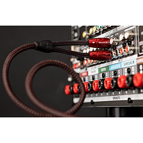 Audioquest Golden Gate Phono Pair 3.0M, Black-red, 3 Meters - Image 4