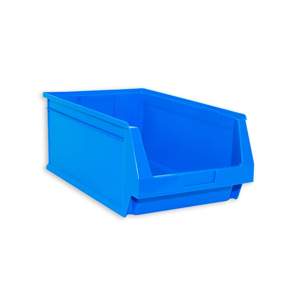 Jomasi Cajón Apilable 500/303/200 mm, Azul, Polipropileno, 12 Unidades