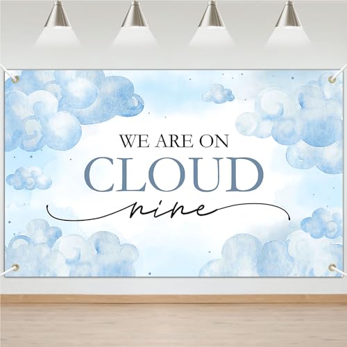 Avezano Cloud Nine Baby Shower Banner