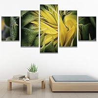 SIGNWIN 5 Panel Canvas Wall Art Modern Art Decorative Elements Dramatic Floral Multicolor Photography Single for Home Decorations Ready to Hang - 12