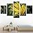 SIGNWIN 5 Panel Canvas Wall Art Modern Art Decorative Elements Dramatic Floral Multicolor Photography Single for Home Decorations Ready to Hang - 12"x32"x4 Panels