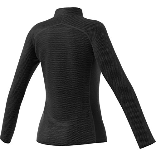 adidas Team 19 Long Sleeve Quarter-Zip Top - Women's Multi-Sport (Black/White, Small)